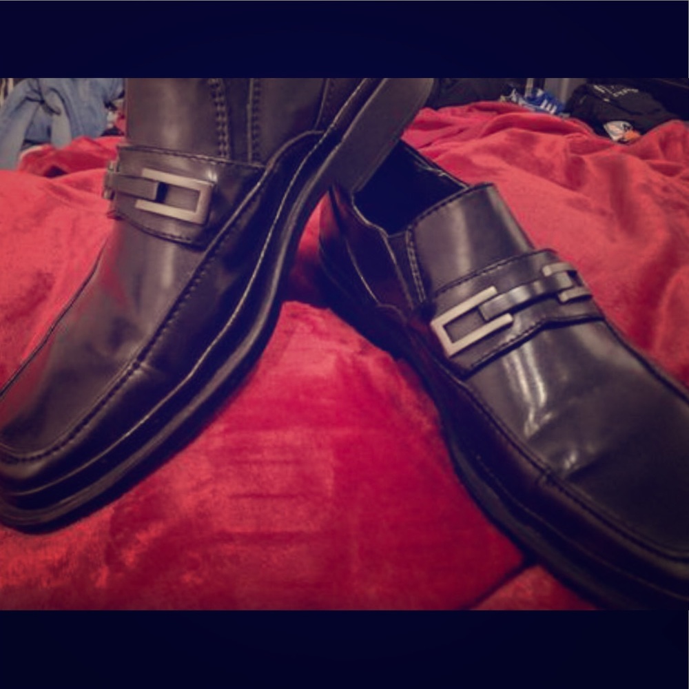 Calvin Klein beautiful slip on leather loafers